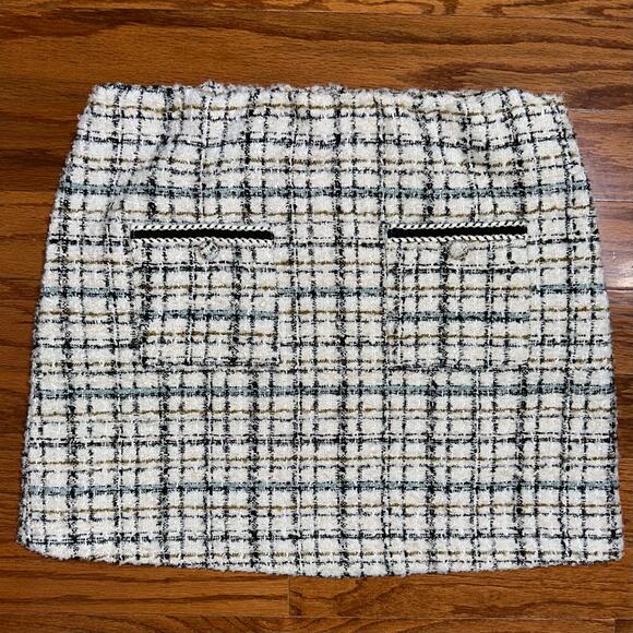 House of Harlow 1960 Tweed Posh Mini Skirt Size Medium - Picture 6 of 14